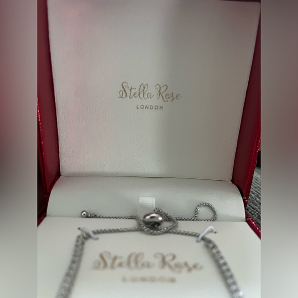 Women’s Stella Rose silver plated adjustable slide bracelet with crystals NIB - Picture 4 of 11